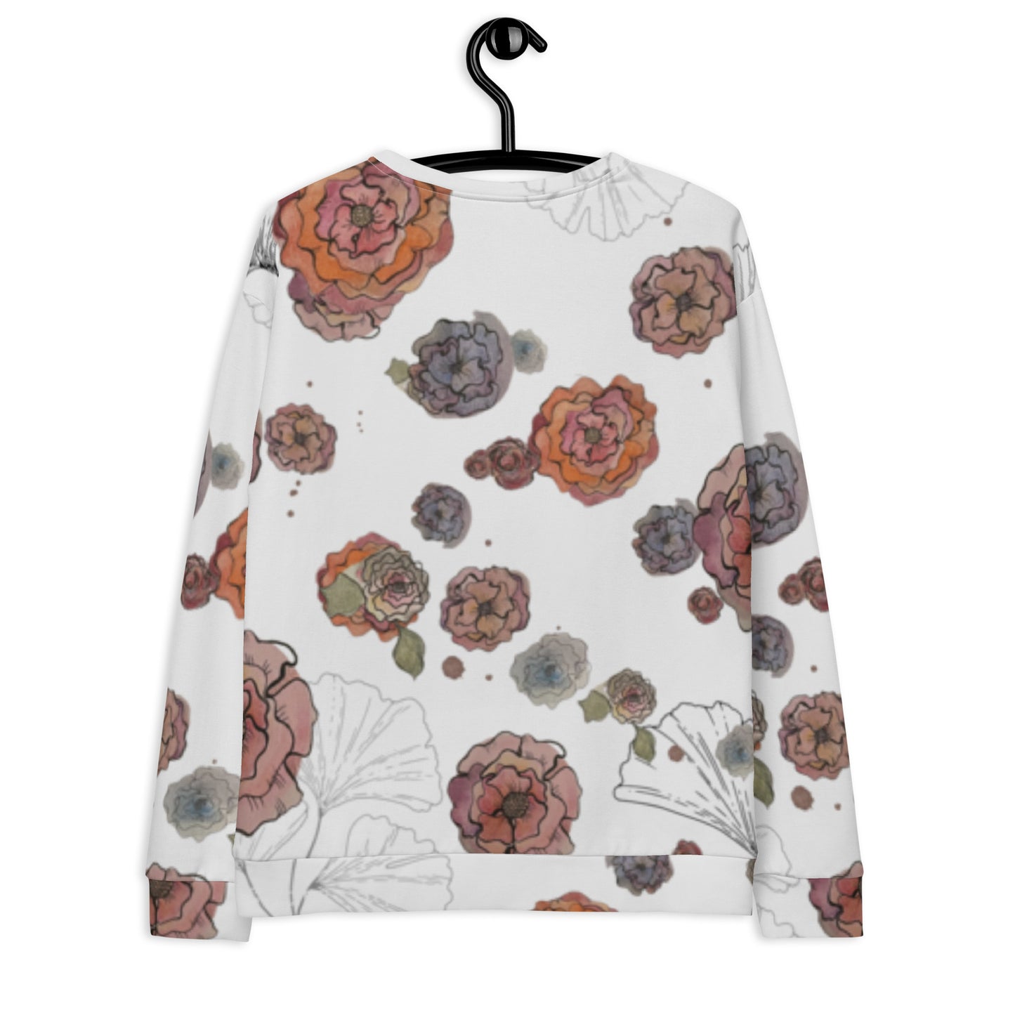 Colorful Watercolor Flower Unisex Sweatshirt