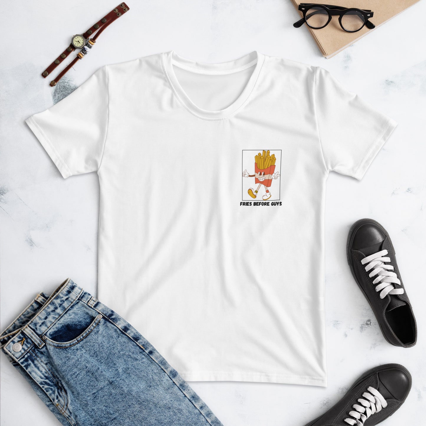 White Fries Before Guys Women's T-shirt