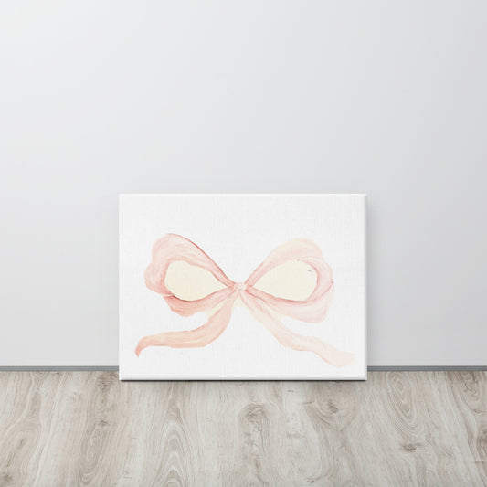 Pink Bow Canvas