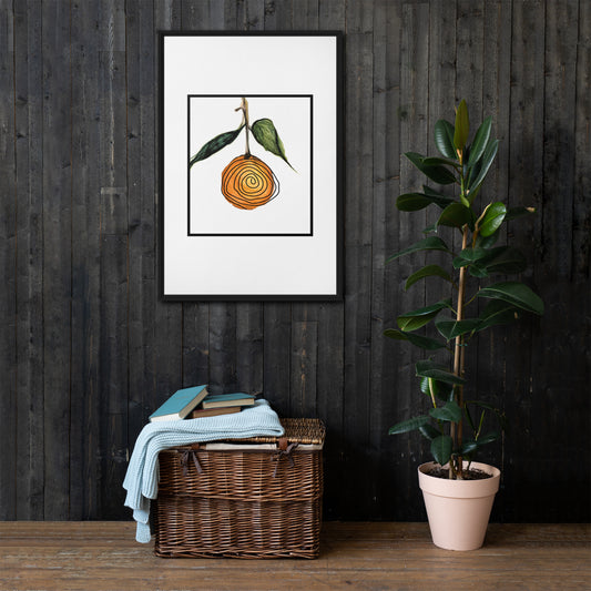 FL Orange Framed canvas