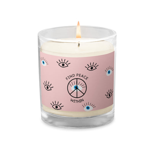 Peace Within Glass jar soy wax candle