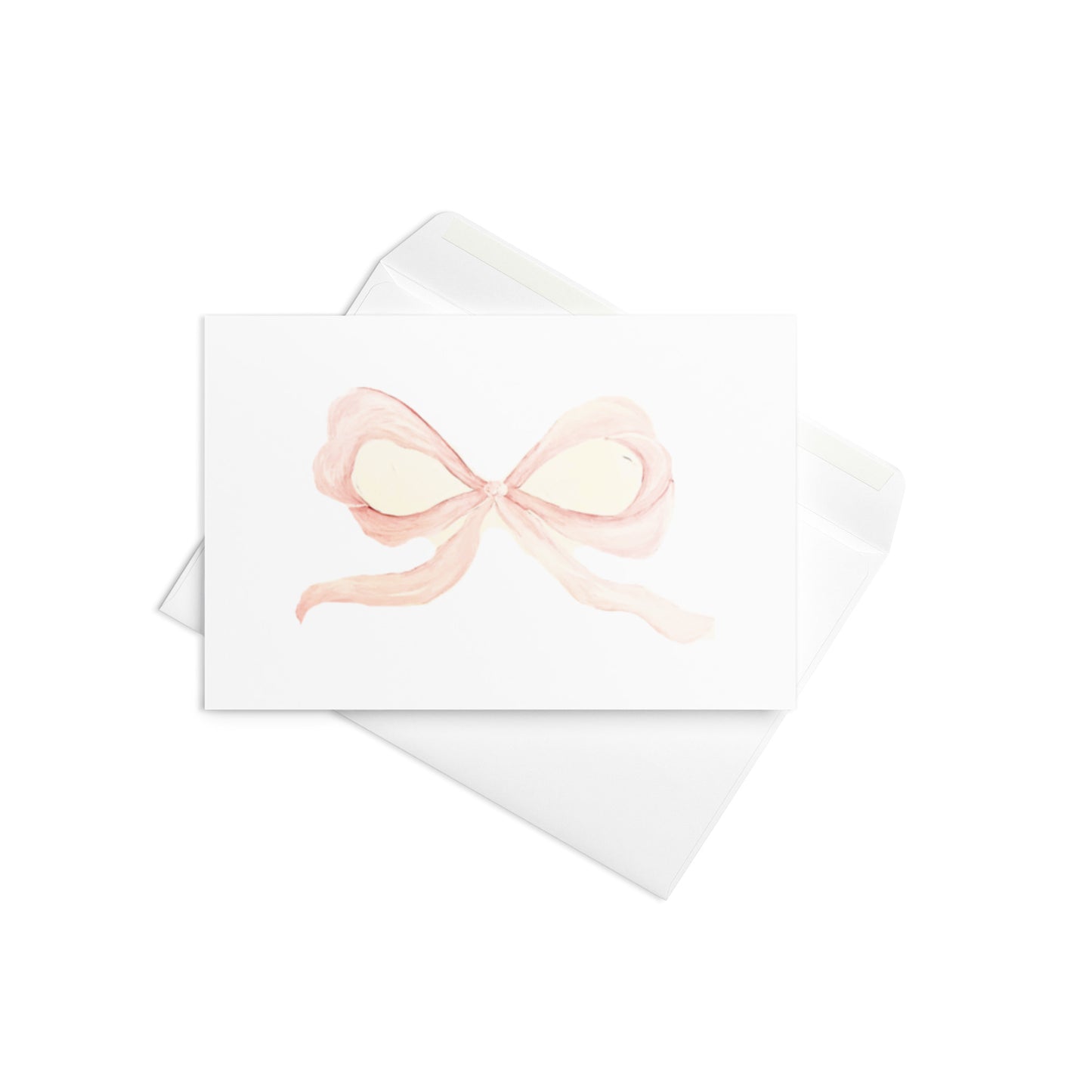 Pink Bow Greeting card