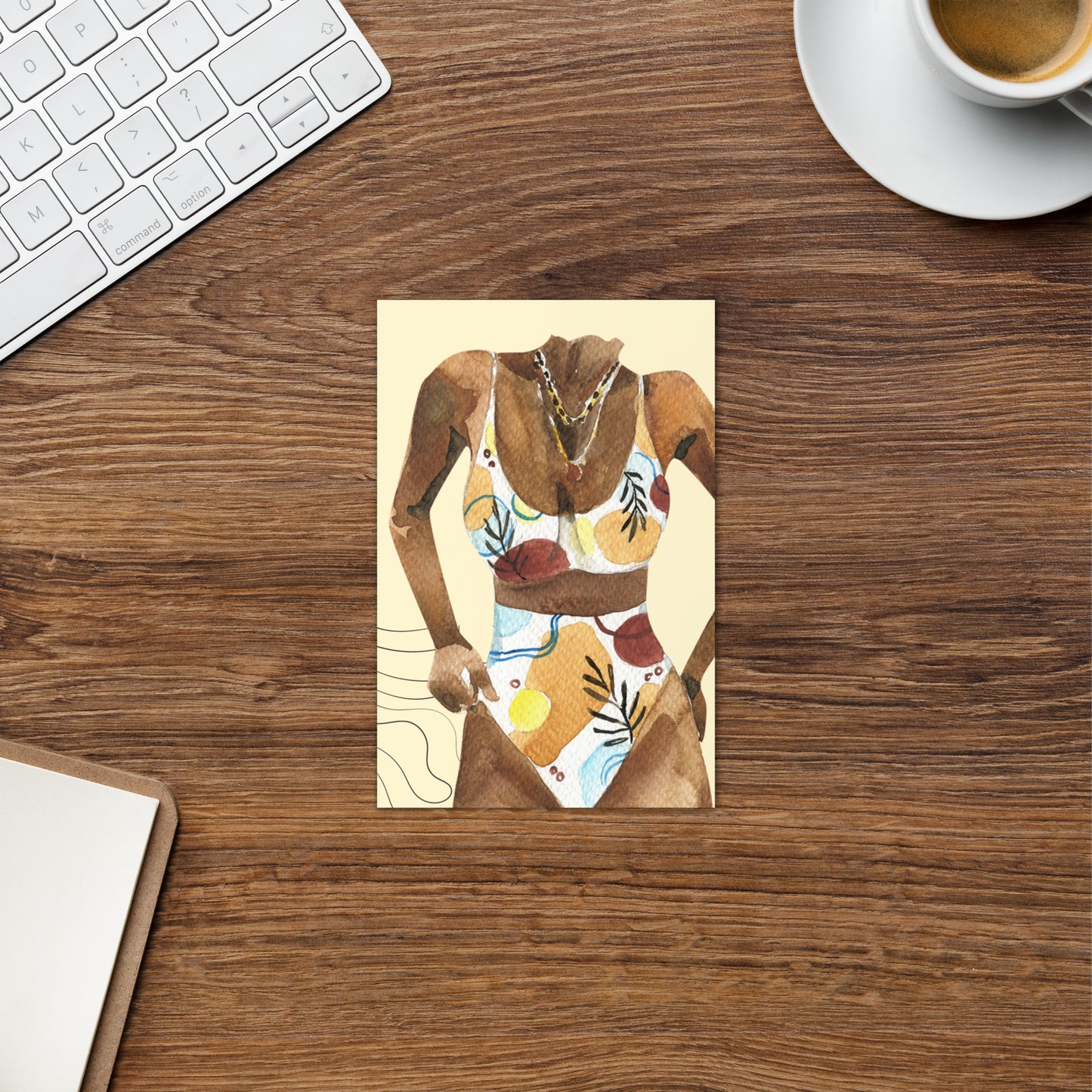 Boho Bikini Tropical Greeting card