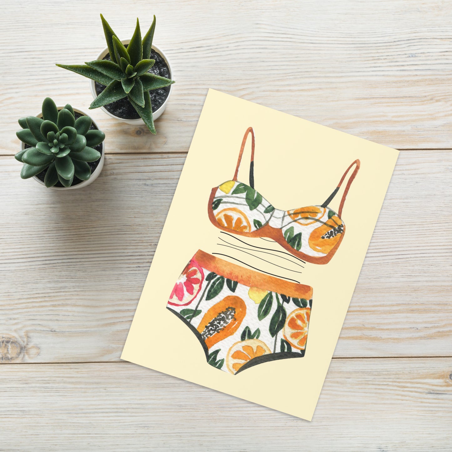 Bikini Tropical Greeting card