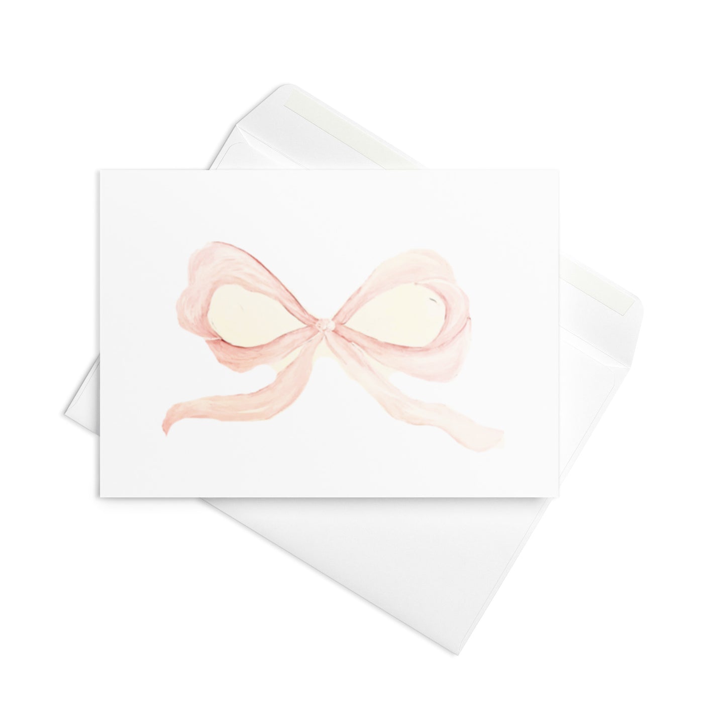 Pink Bow Greeting card