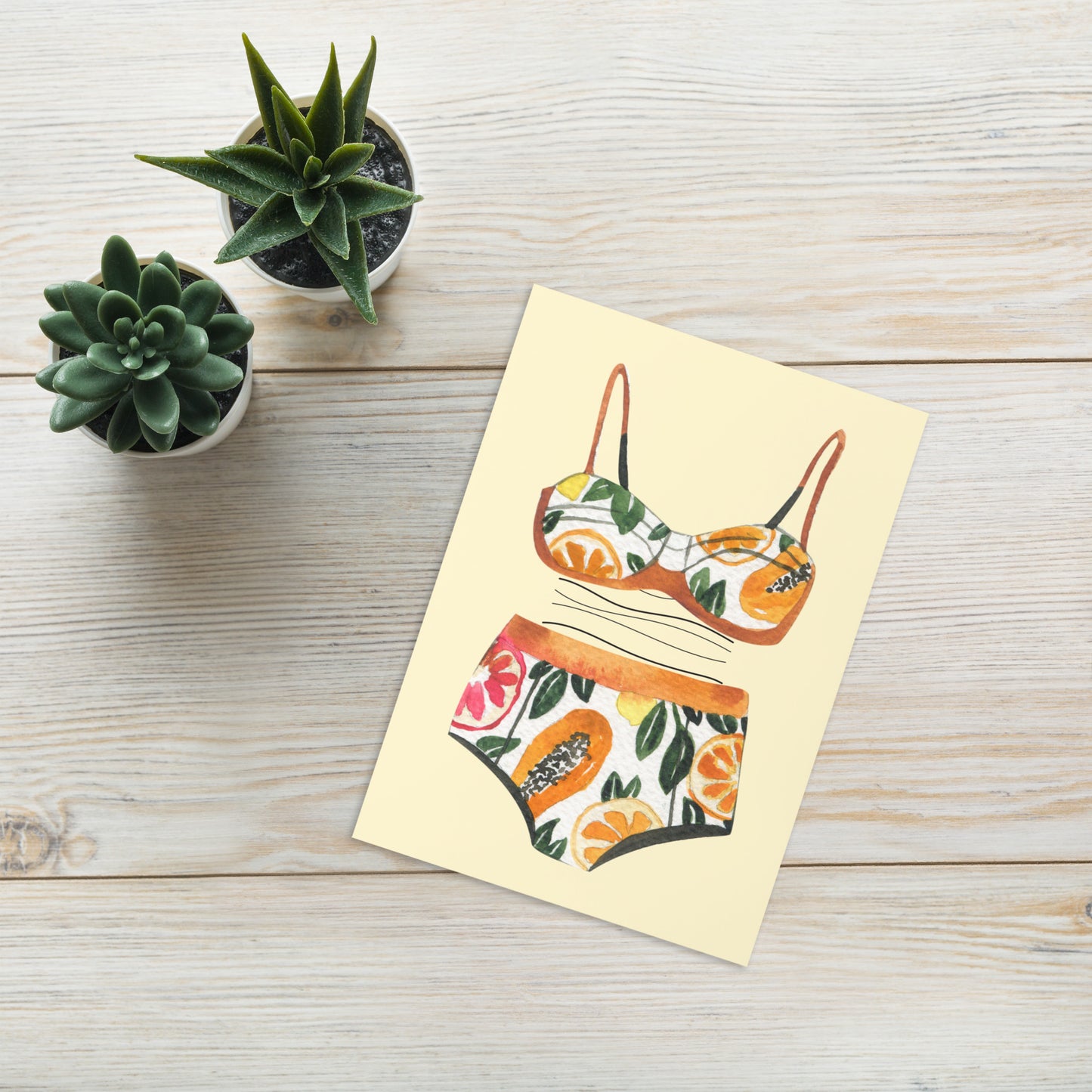 Bikini Tropical Greeting card