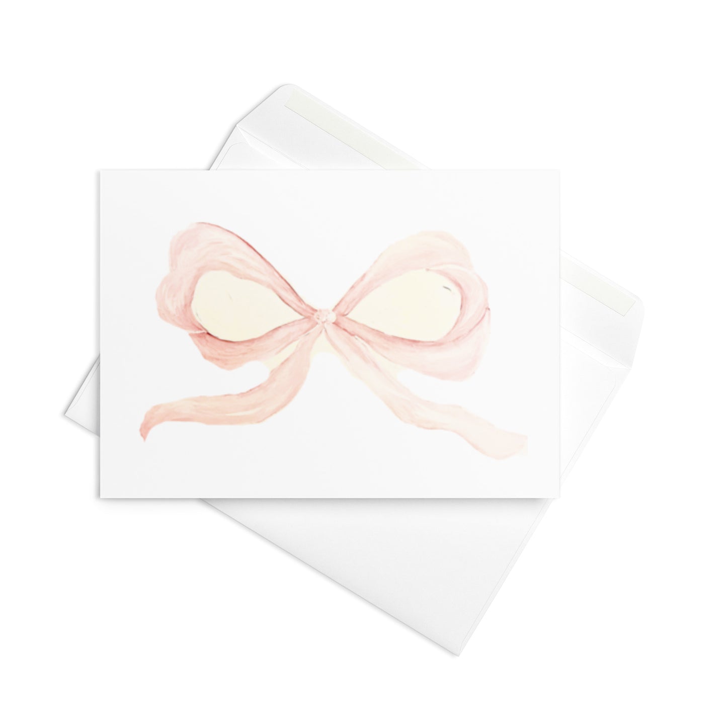 Pink Bow Greeting card