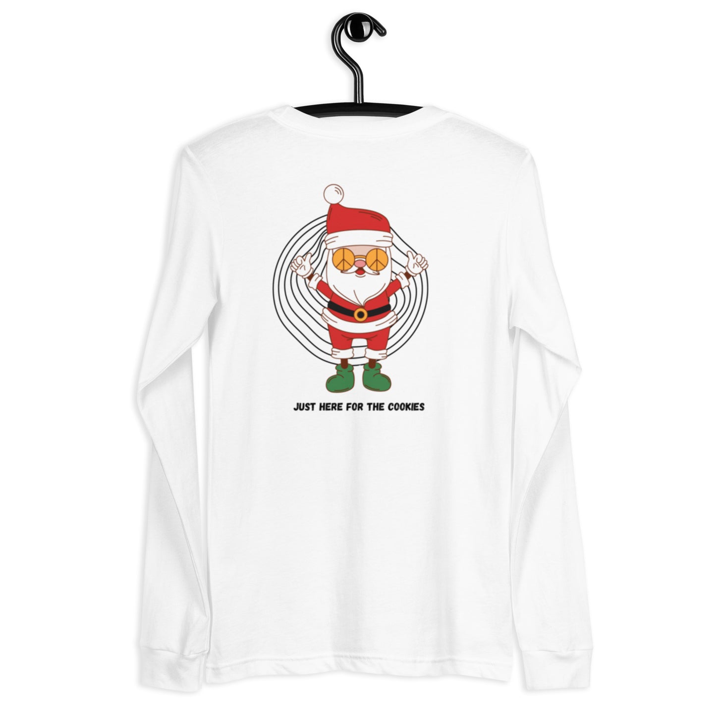 Here for the Cookies White Long Sleeve Tee