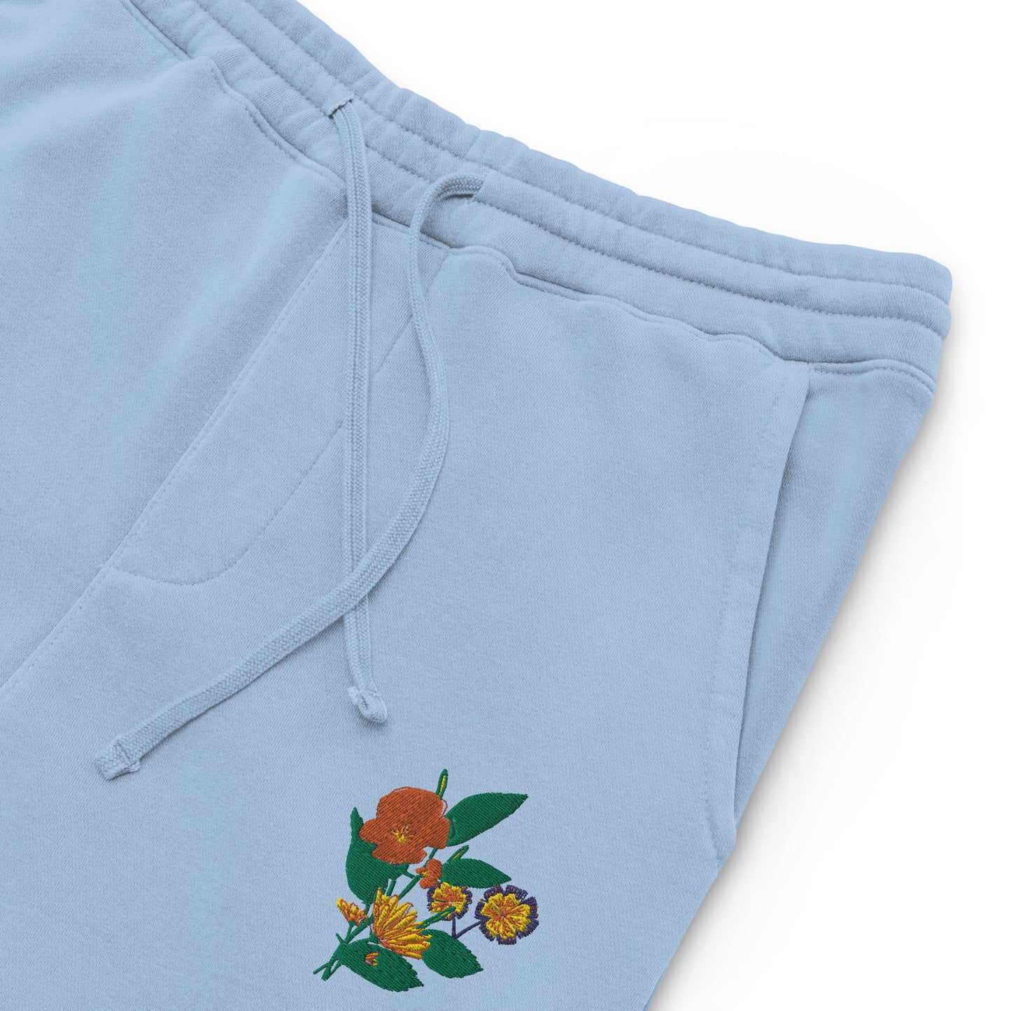 Vibrant Flower pigment-dyed sweatpants