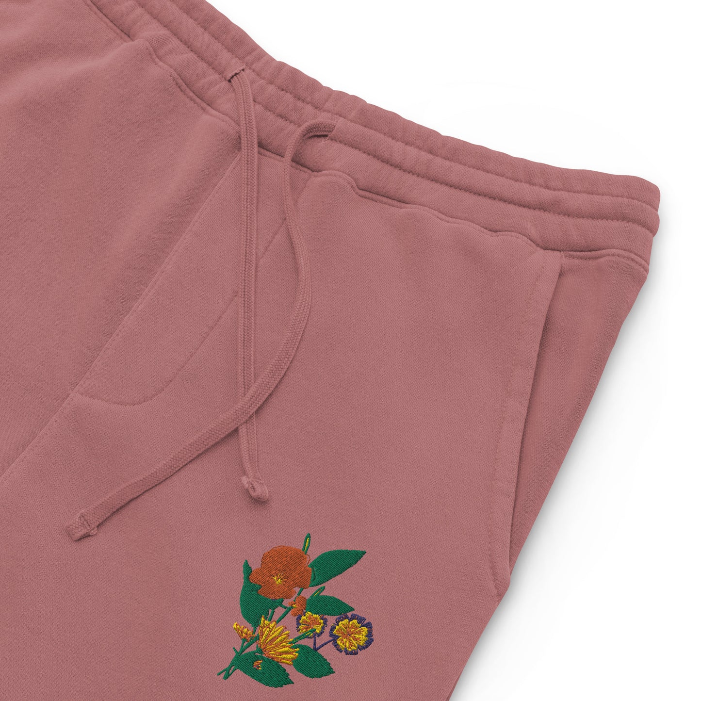 Vibrant Flower pigment-dyed sweatpants