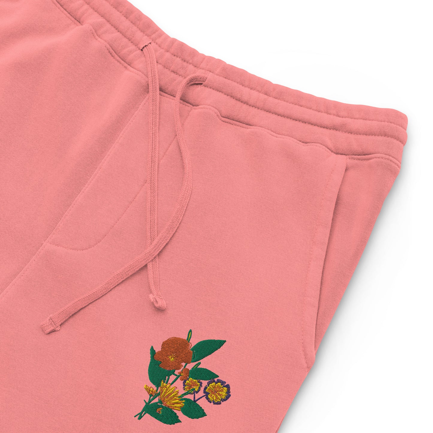 Vibrant Flower pigment-dyed sweatpants