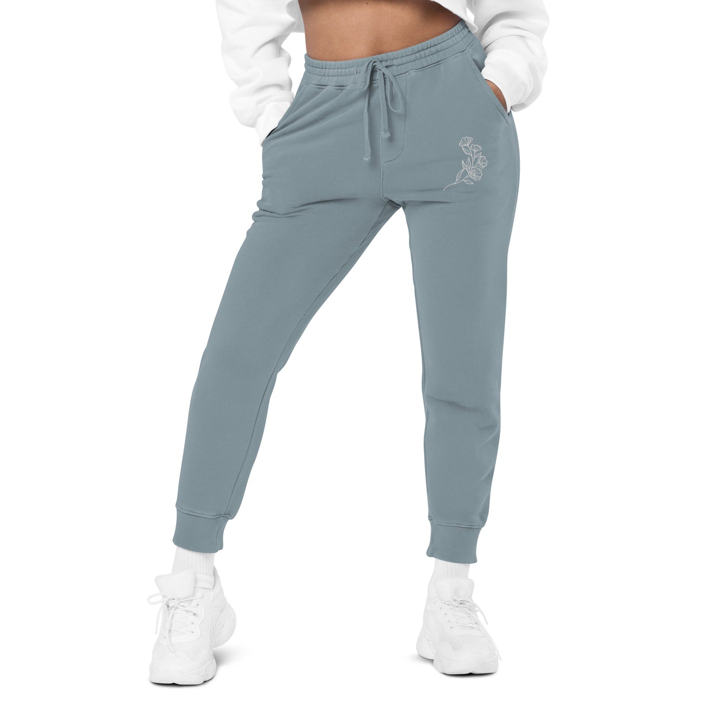 Floral Unisex pigment-dyed sweatpants