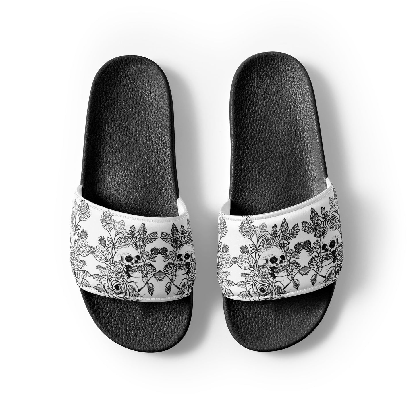 Skull and Flowers Women's slides