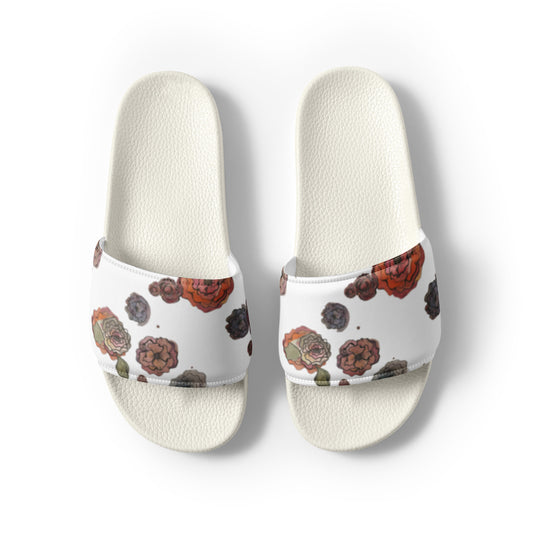 Colorful Watercolor Flower Women's slides