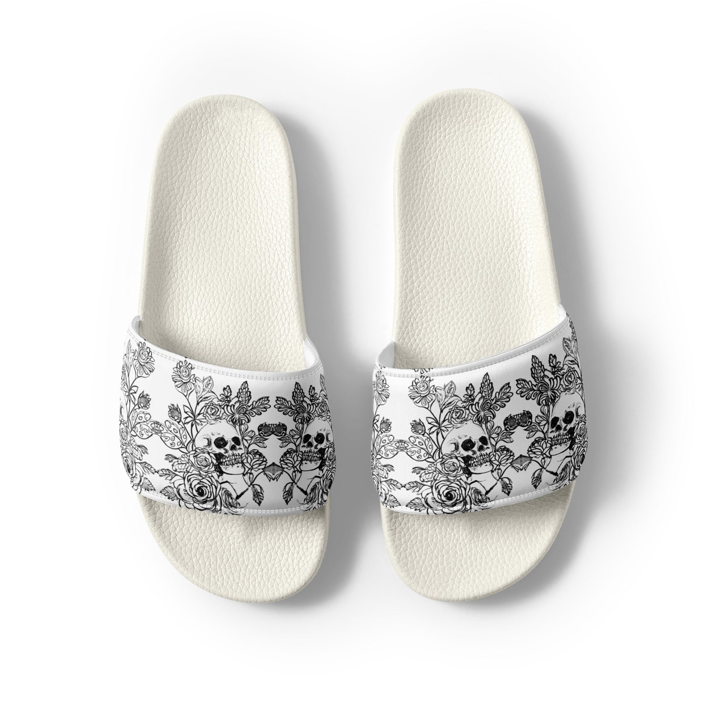 Skull and Flowers Women's slides